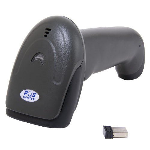 Сканер штрих-кода беспроводной Poscenter 2D BT, черный, USB кабель, USB адаптер